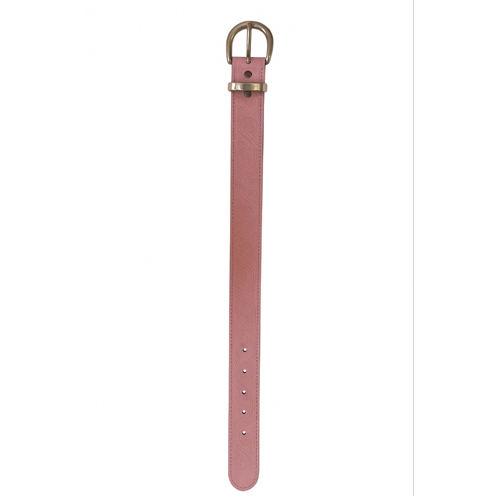 Vintage Pink Tooled Leather Belt – Lady Footlocker